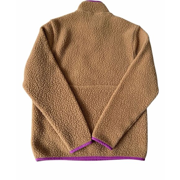 Patagonia Women's Retro Pile Marsupial XS Brown Tan Pink - Picture 3 of 10